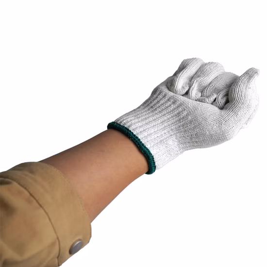 China Wholesale 7/10gauge Industrial/Working/Hand Guantes Safety Work Glove White Cotton Knitted Gloves